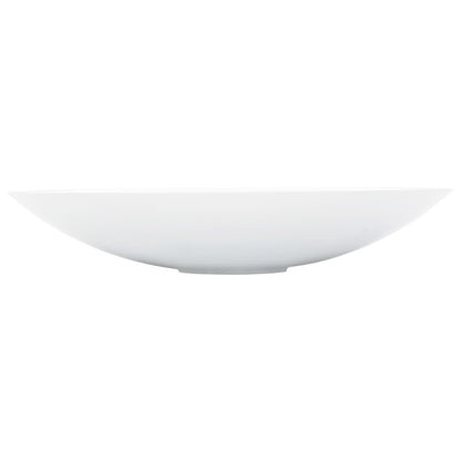 Lavandino 59,3x35,1x10,7 cm Blocco in Marmo/Minerale Bianco