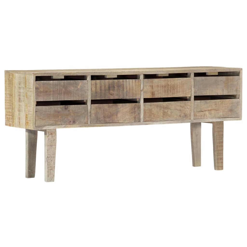 Credenza 140x30x60 cm in Legno Massello di Mango