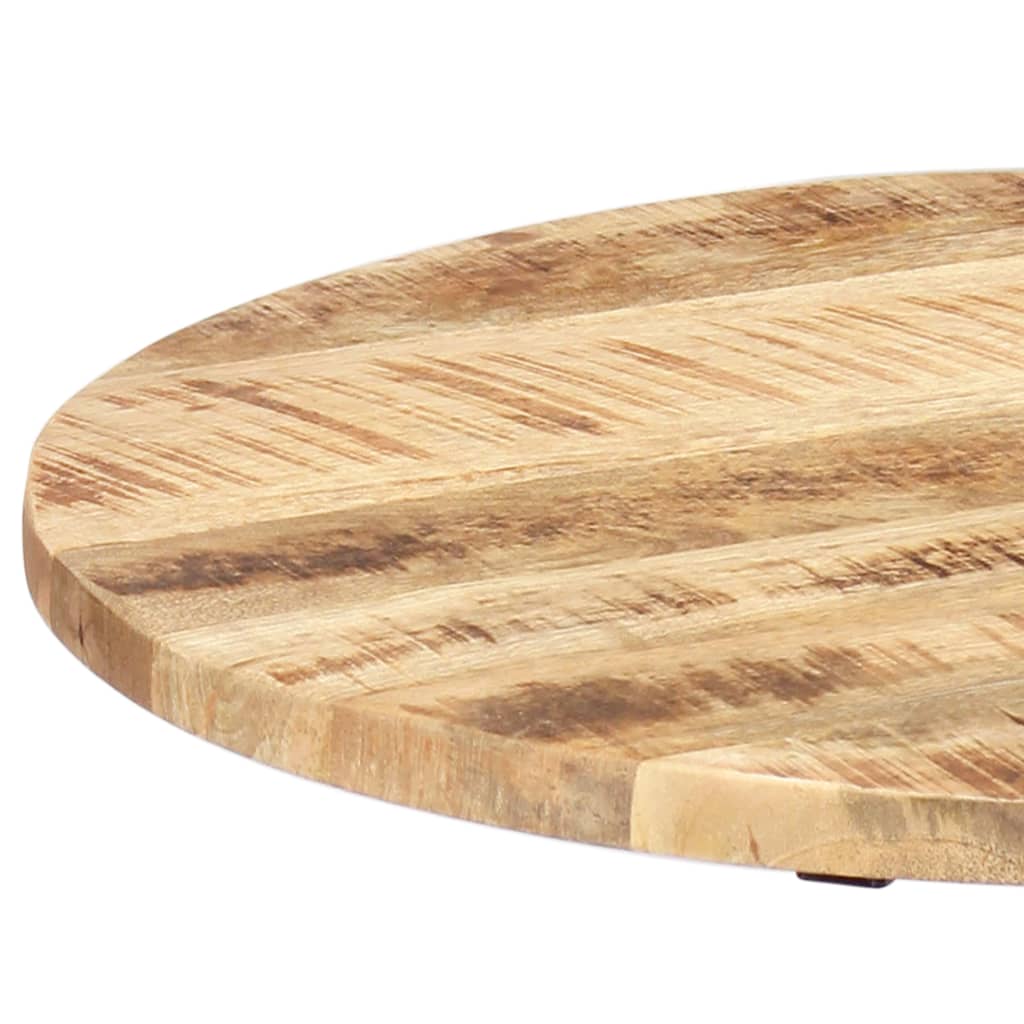Tavolino 60x(46-63) cm in Legno Massello di Mango e Ghisa