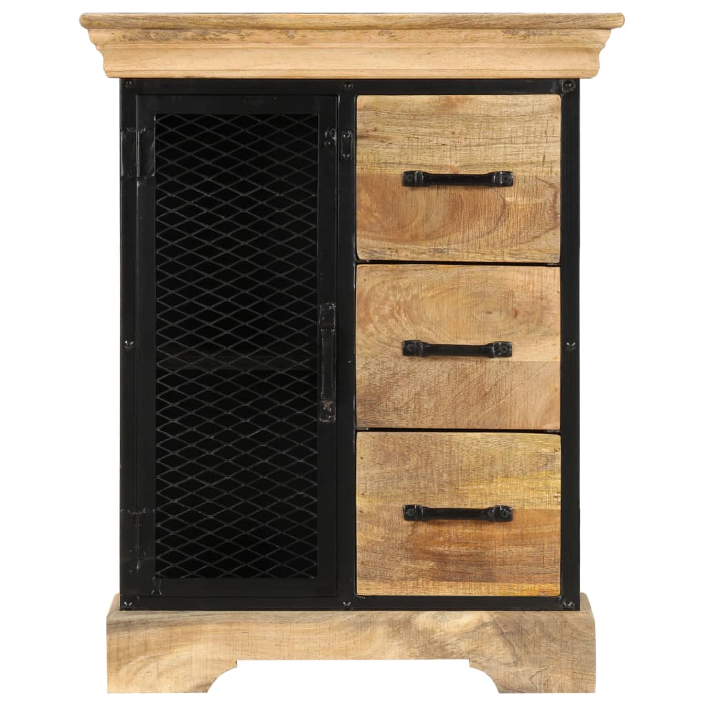 Credenza 60x30x75 cm in Legno Massello di Mango