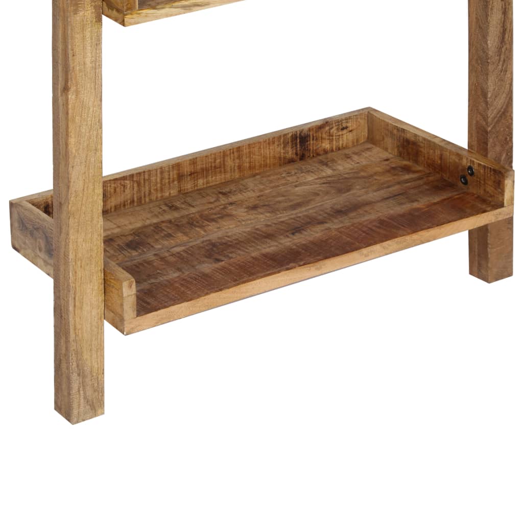 Ladder Shelf Brown 75x37x205 cm solido Mango Legno
