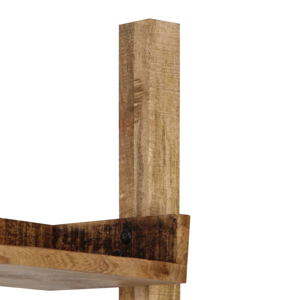 Ladder Shelf Brown 75x37x205 cm solido Mango Legno