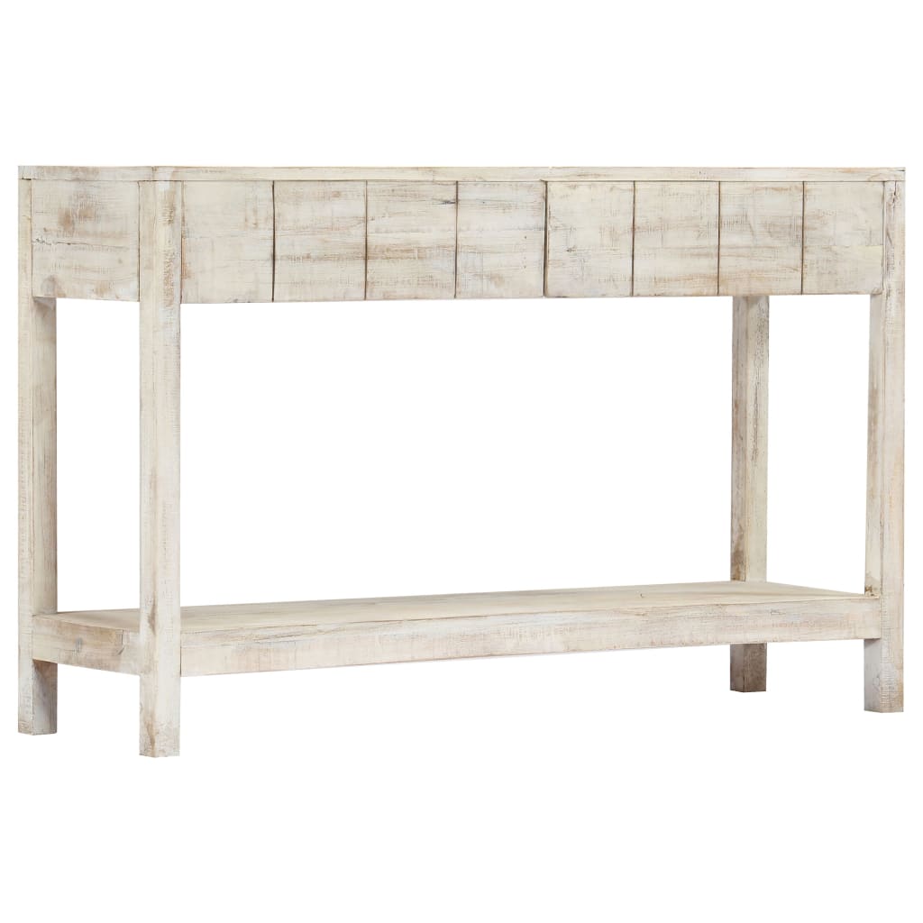 Tavolo Consolle 120x35x75 cm in Legno Massello di Mango