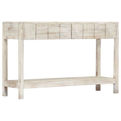 Tavolo Consolle 120x35x75 cm in Legno Massello di Mango