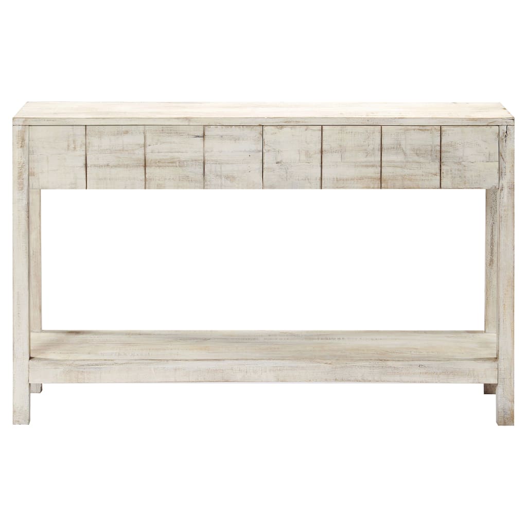 Tavolo Consolle 120x35x75 cm in Legno Massello di Mango