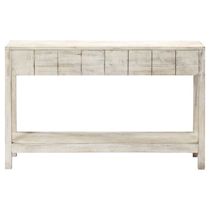 Tavolo Consolle 120x35x75 cm in Legno Massello di Mango