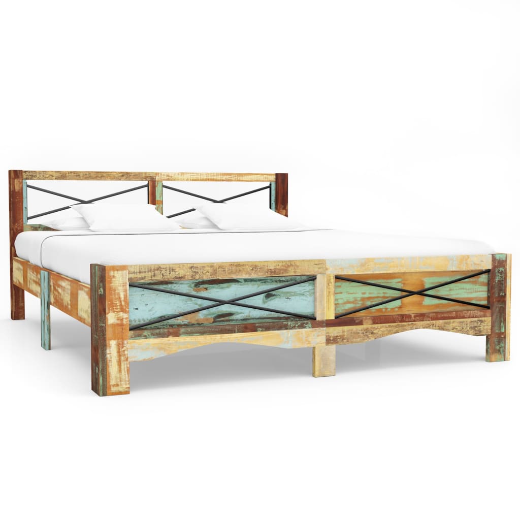 Giroletto senza Materasso in Legno di Recupero 180x200 cm