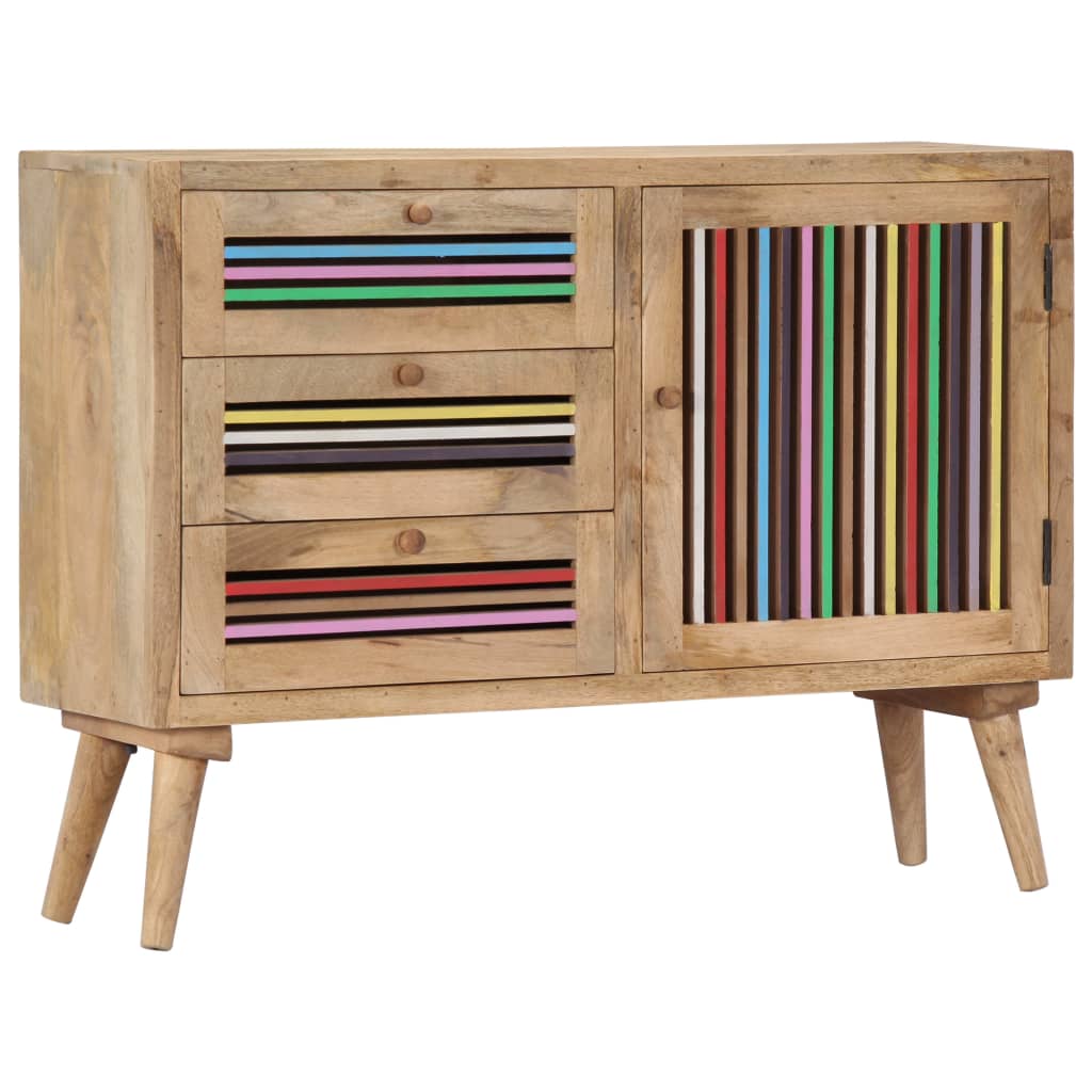 Credenza 100x30x75 cm in Legno Massello di Mango