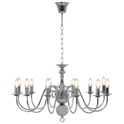 Lampadario Argento 12 Lampadine Attacco E14