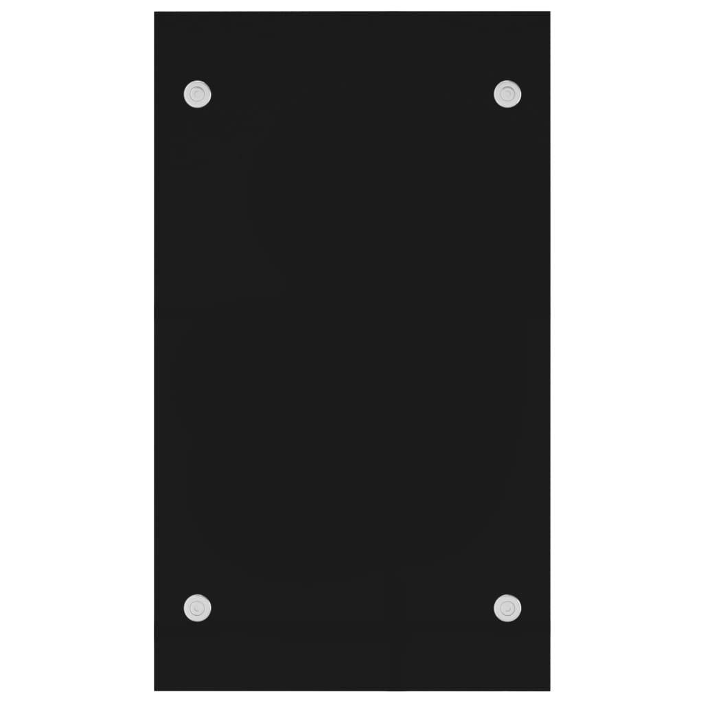Porta Legna Nero 40x35x60 cm in Vetro
