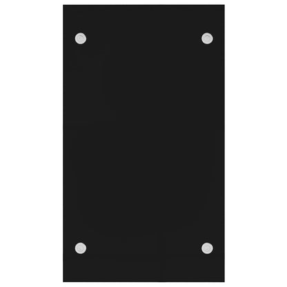 Porta Legna Nero 40x35x60 cm in Vetro