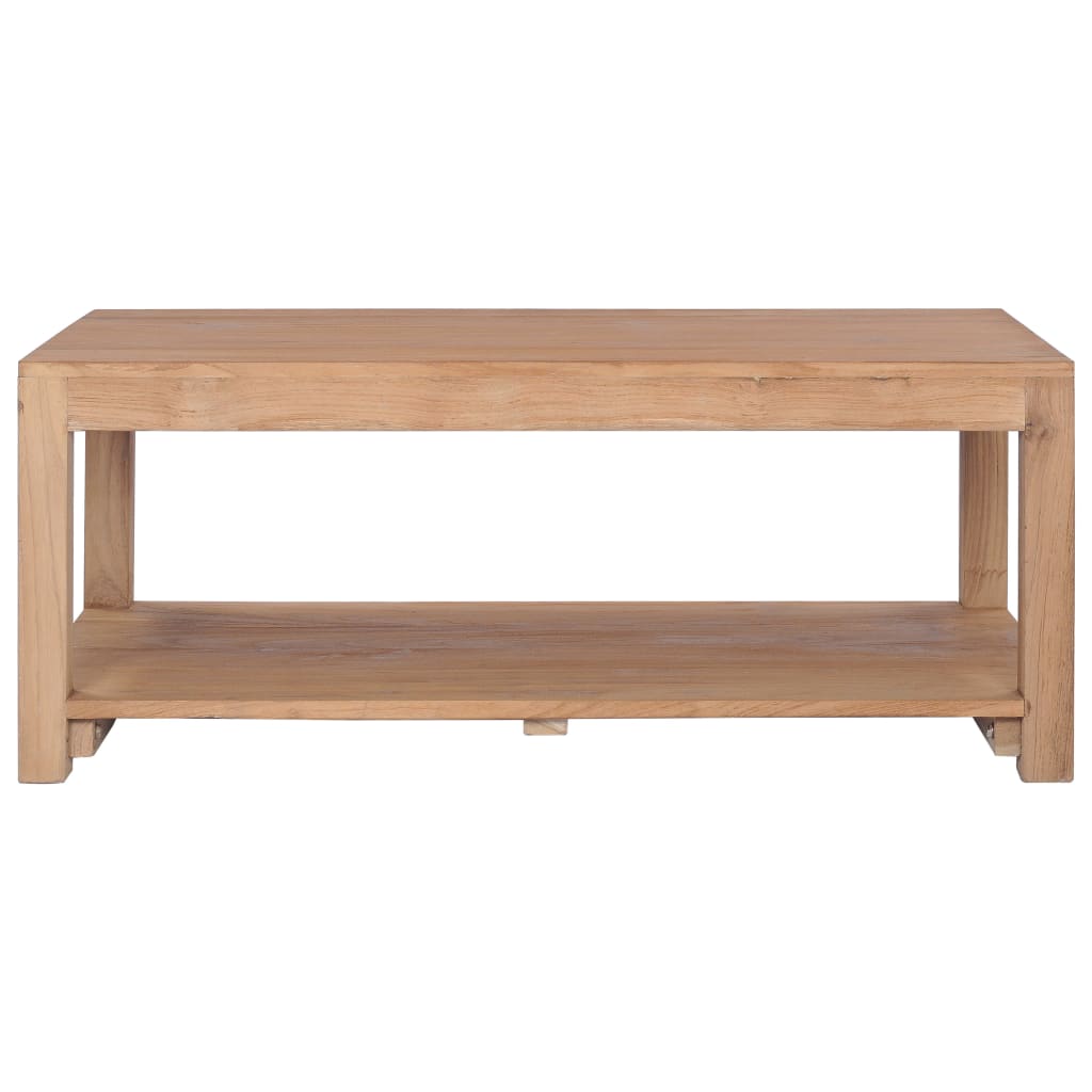 Tavolino da Salotto 100x50x40 cm in Legno Massello di Teak