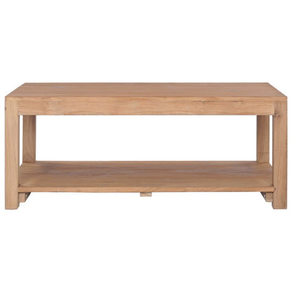 Tavolino da Salotto 100x50x40 cm in Legno Massello di Teak
