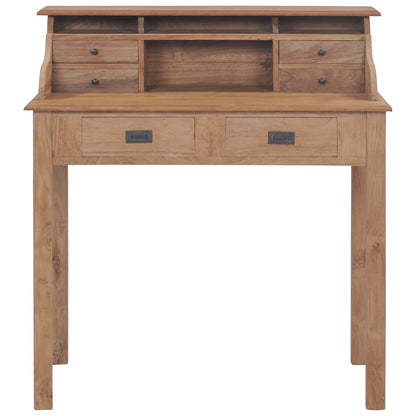 Scrivania 90x50x100 cm in Legno Massello di Teak