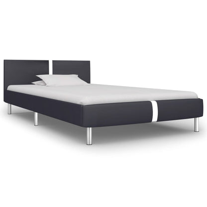 Giroletto senza Materasso Nero in Similpelle 90x200 cm