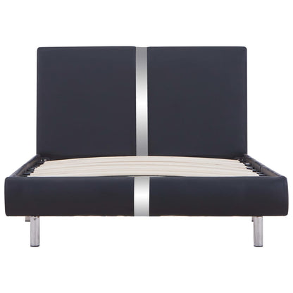 Giroletto senza Materasso Nero in Similpelle 90x200 cm