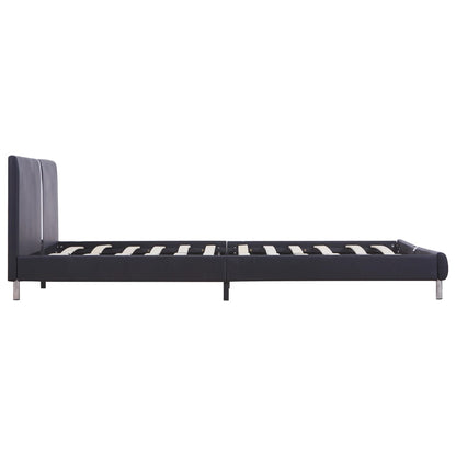 Giroletto senza Materasso Nero in Similpelle 120x200 cm