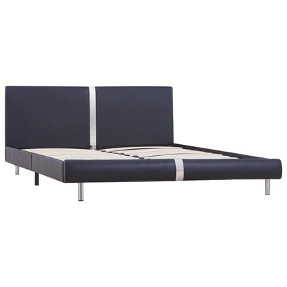 Giroletto senza Materasso Nero Similpelle 140x200 cm