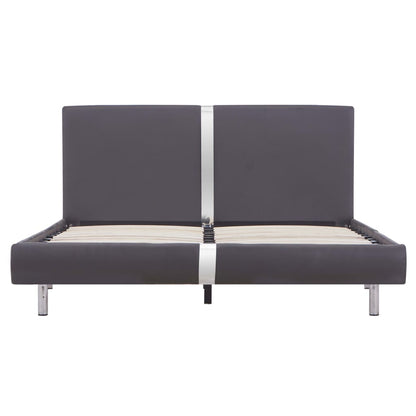 Giroletto senza Materasso Grigio Similpelle 140x200 cm