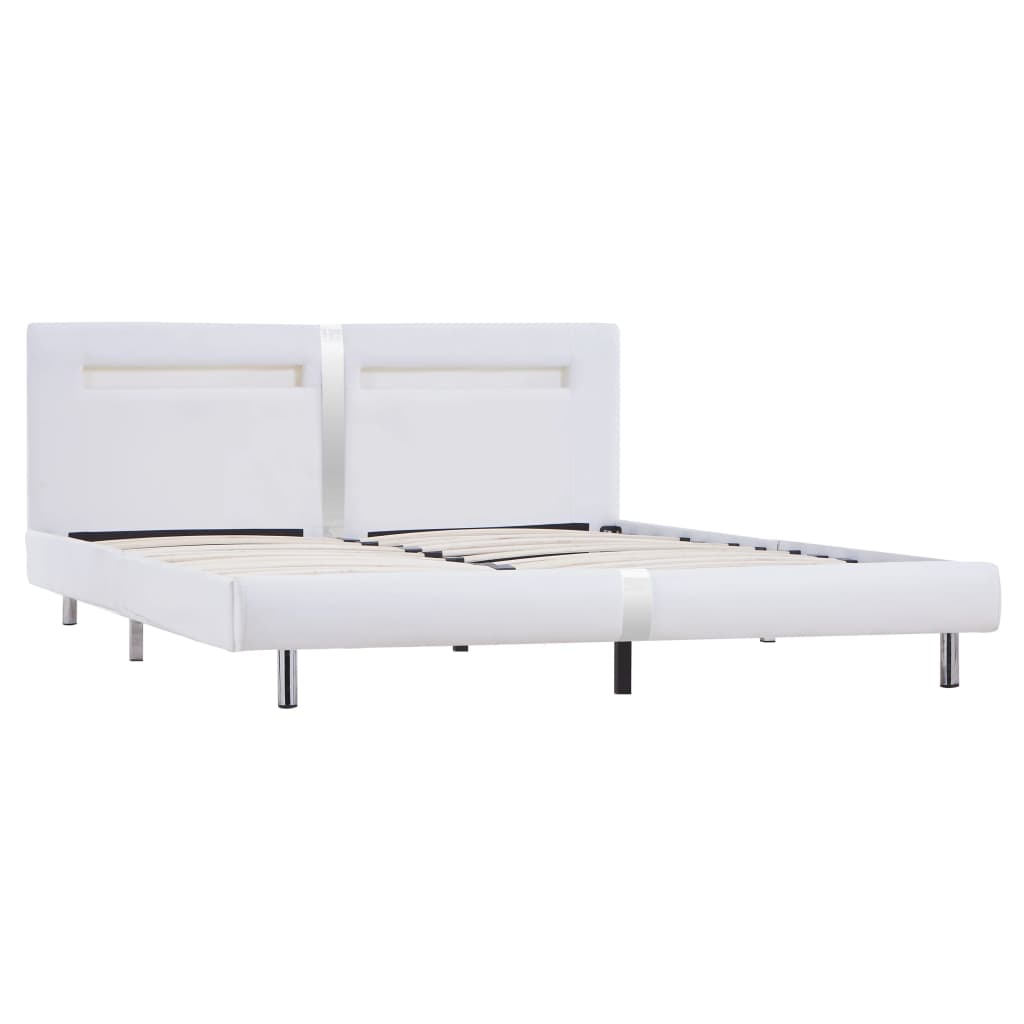Giroletto con LED senza Materasso Bianco 180x200 cm