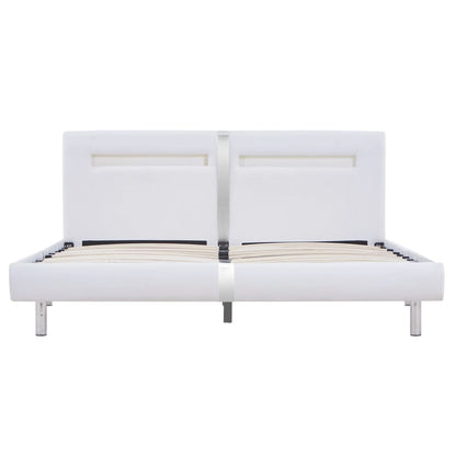 Giroletto con LED senza Materasso Bianco 180x200 cm