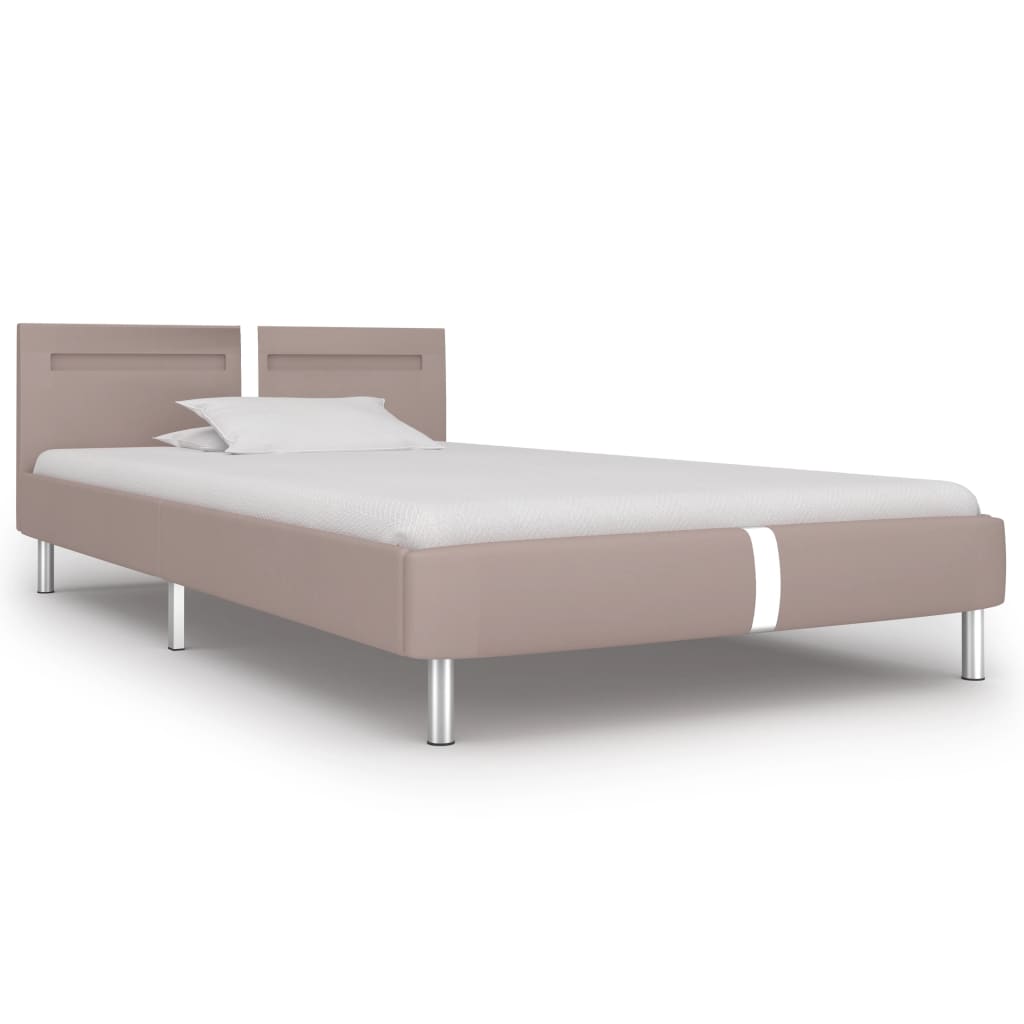 Giroletto con LED senza Materasso Cappuccino 90x200 cm