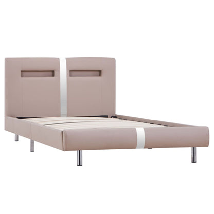 Giroletto con LED senza Materasso Cappuccino 90x200 cm