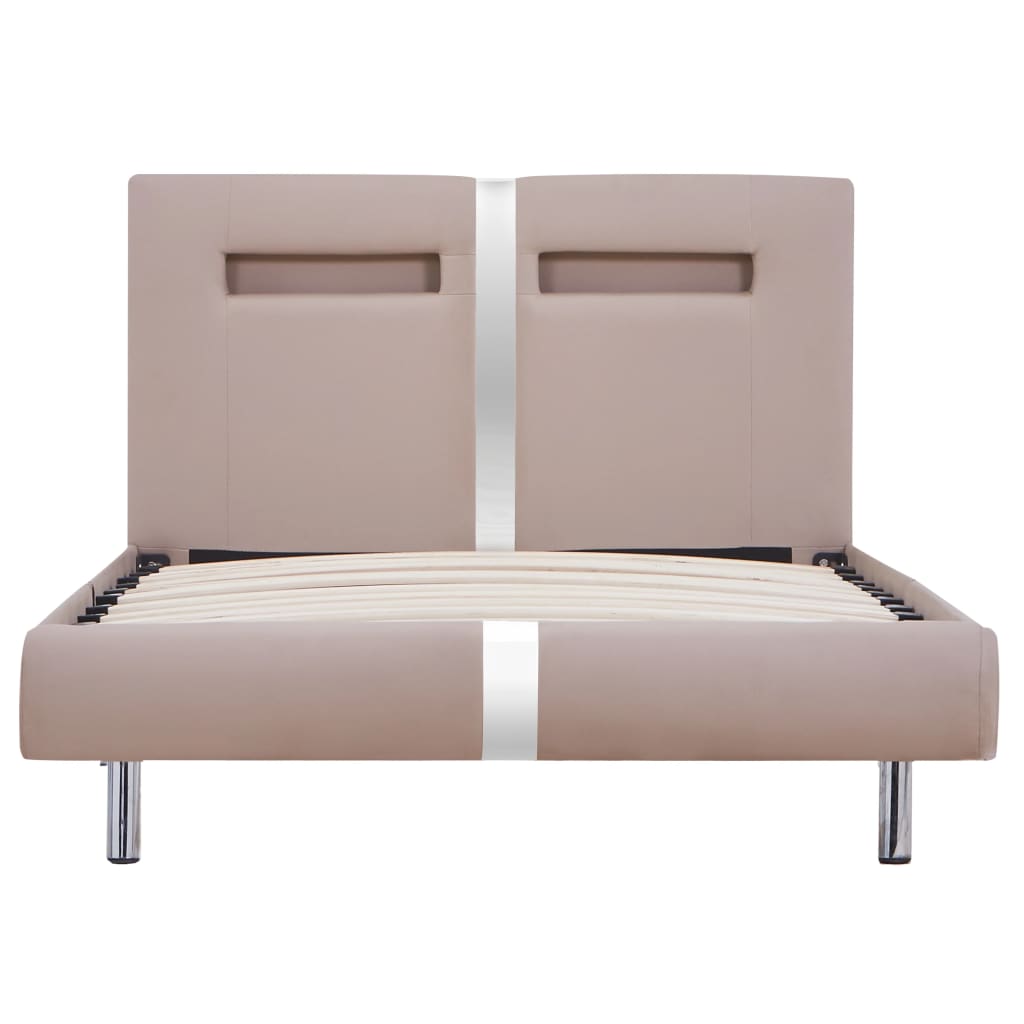 Giroletto con LED senza Materasso Cappuccino 90x200 cm