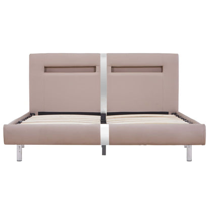 Giroletto con LED senza Materasso Cappuccino 120x200 cm