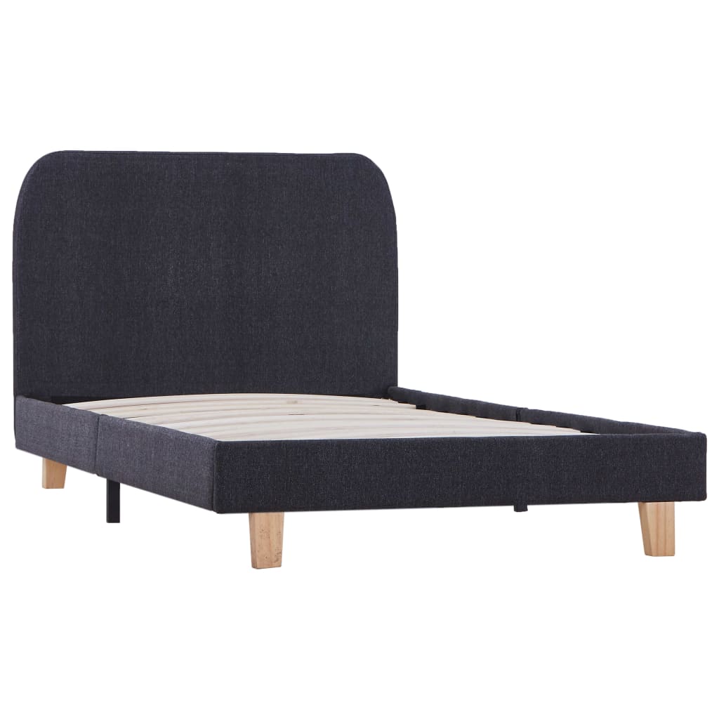 Giroletto senza Materasso Grigio Scuro 90x200 cm Tessuto