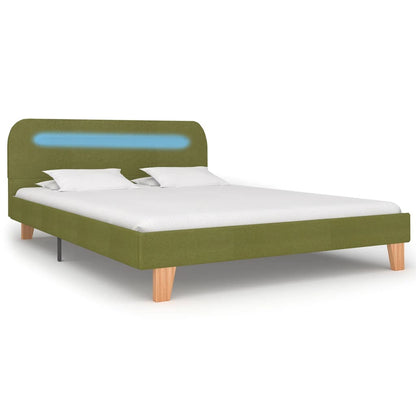 Giroletto con LED senza Materasso Verde 140x200 cm Tessuto