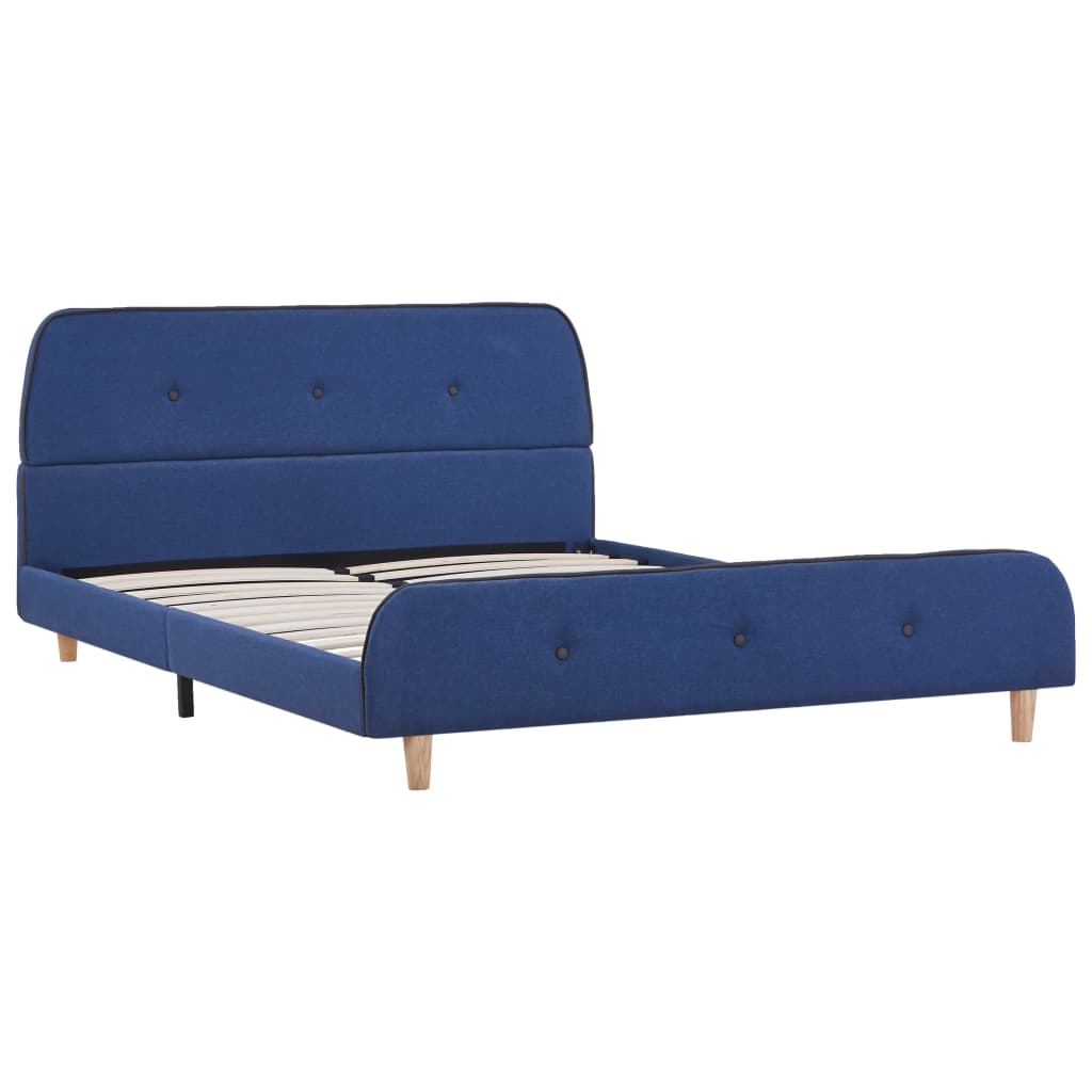 Giroletto senza Materasso Blu 140x200 cm in Tessuto