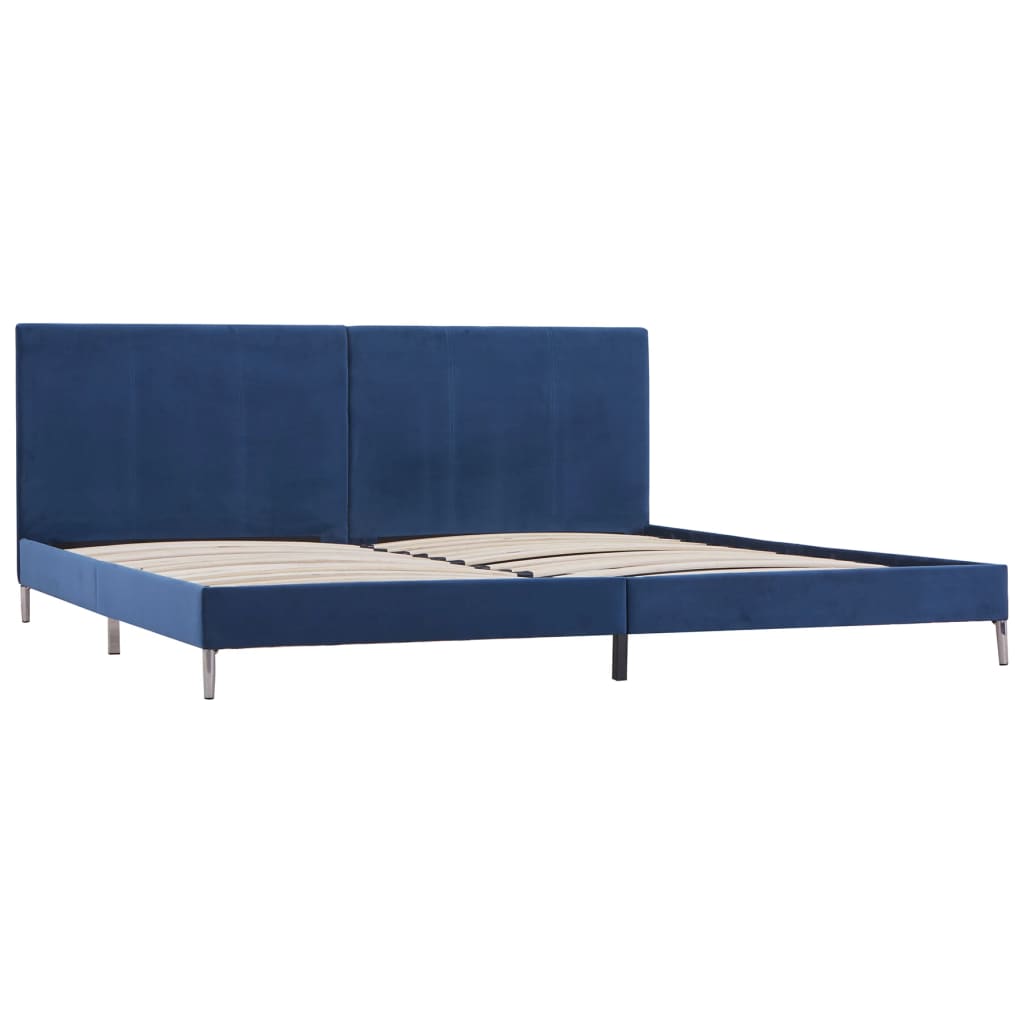 Giroletto senza Materasso Blu 180x200 cm in Tessuto