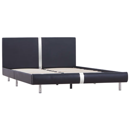 Giroletto senza Materasso Nero in Similpelle 135x190 cm