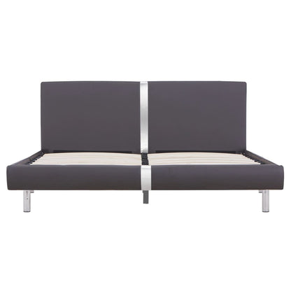 Giroletto senza Materasso Grigio in Similpelle 150x200 cm