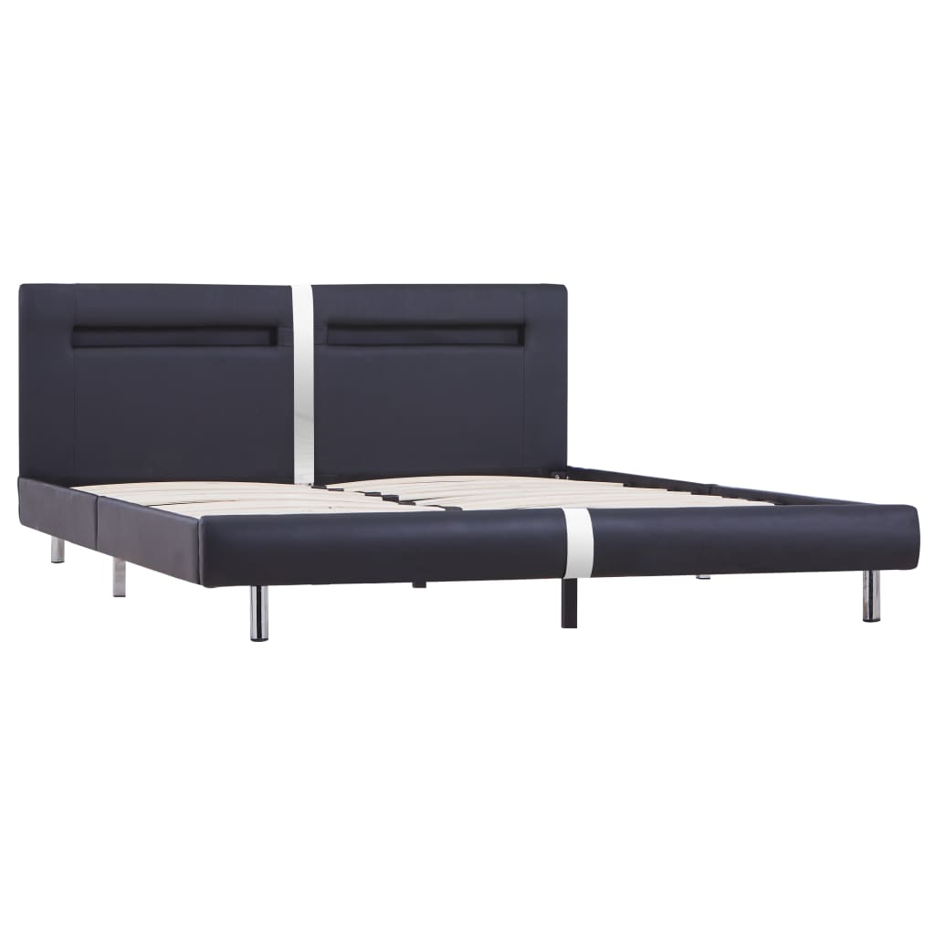 Giroletto con LED senza Materasso Nero 150x200 cm
