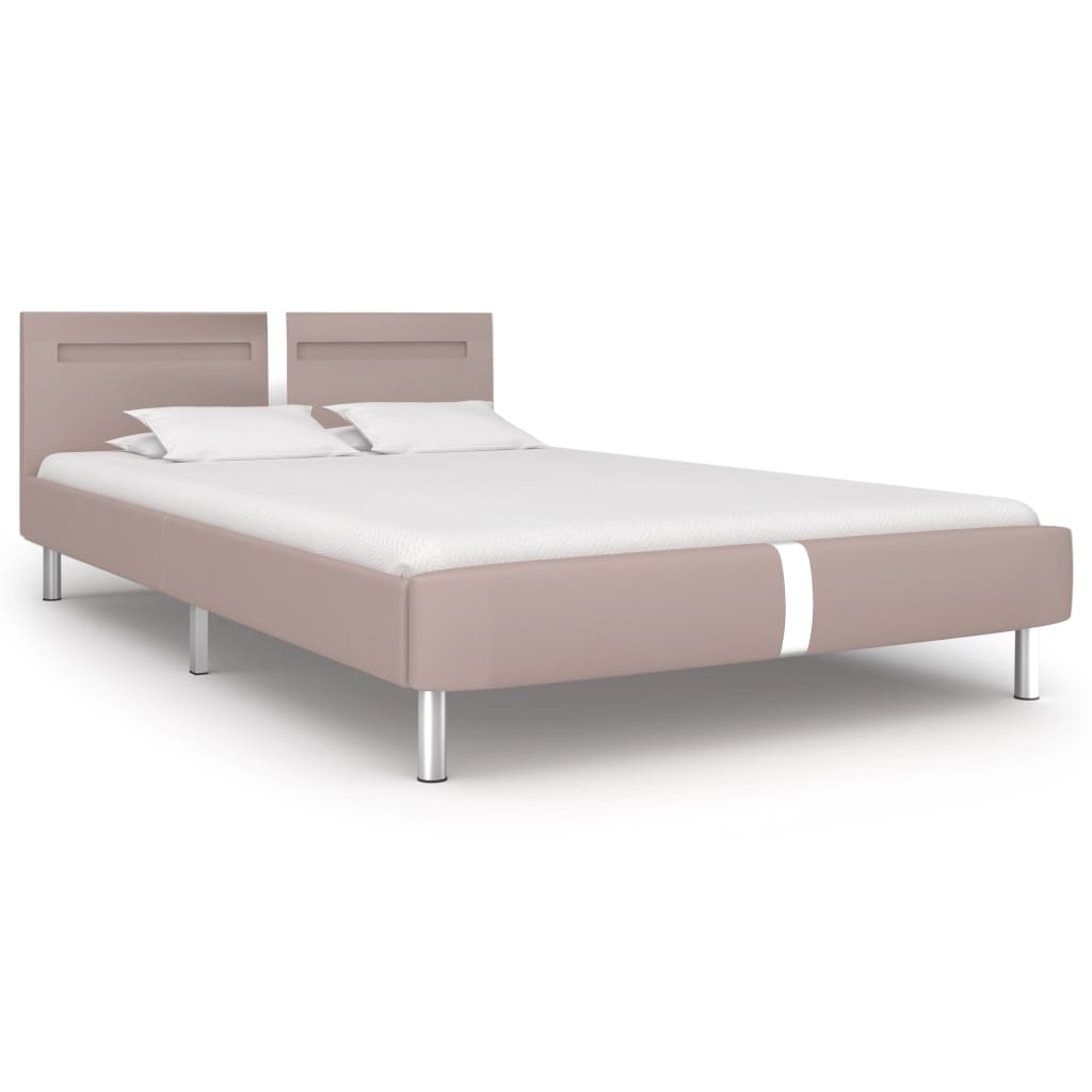 Giroletto con LED senza Materasso Cappuccino 135x190 cm