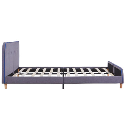 Giroletto senza Materasso Grigio Chiaro 150x200 cm in Tessuto
