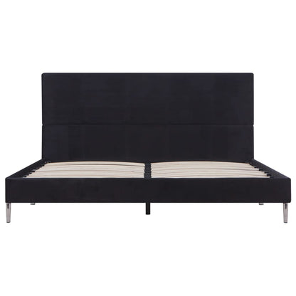 Giroletto senza Materasso Nero 135x190 cm in Tessuto