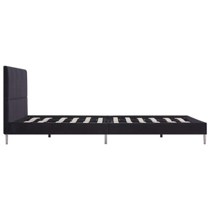 Giroletto senza Materasso Nero 135x190 cm in Tessuto