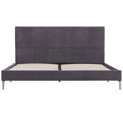 Giroletto senza Materasso Grigio 135x190 cm in Tessuto