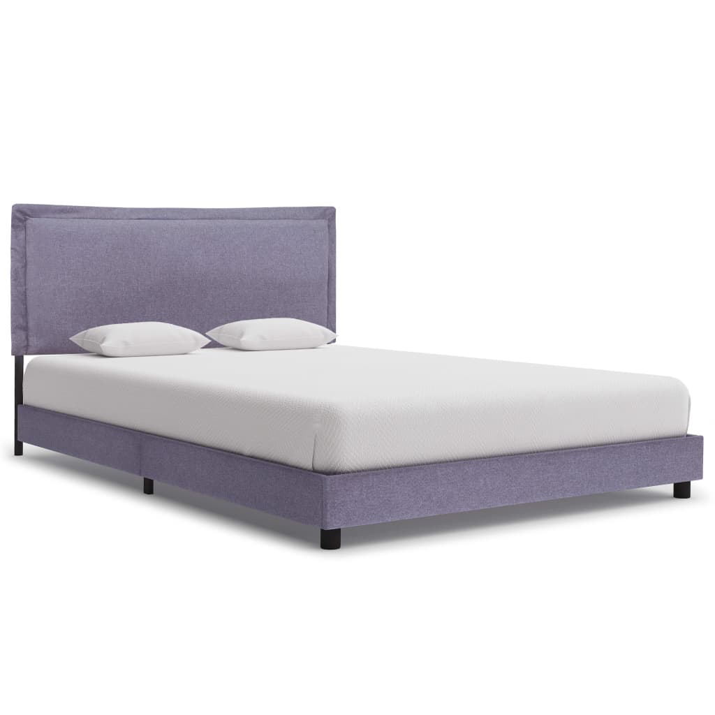 Giroletto senza Materasso Grigio Chiaro 135x190 cm in Tessuto