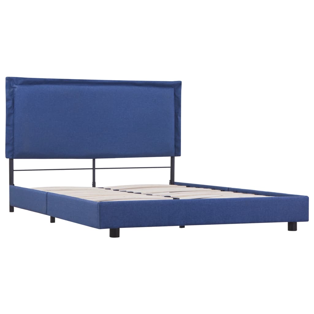 Giroletto senza Materasso Blu 135x190 cm in Tessuto