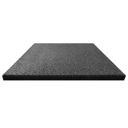 Piastrelle Anticaduta 18 pz in Gomma 50x50x3 cm Nere