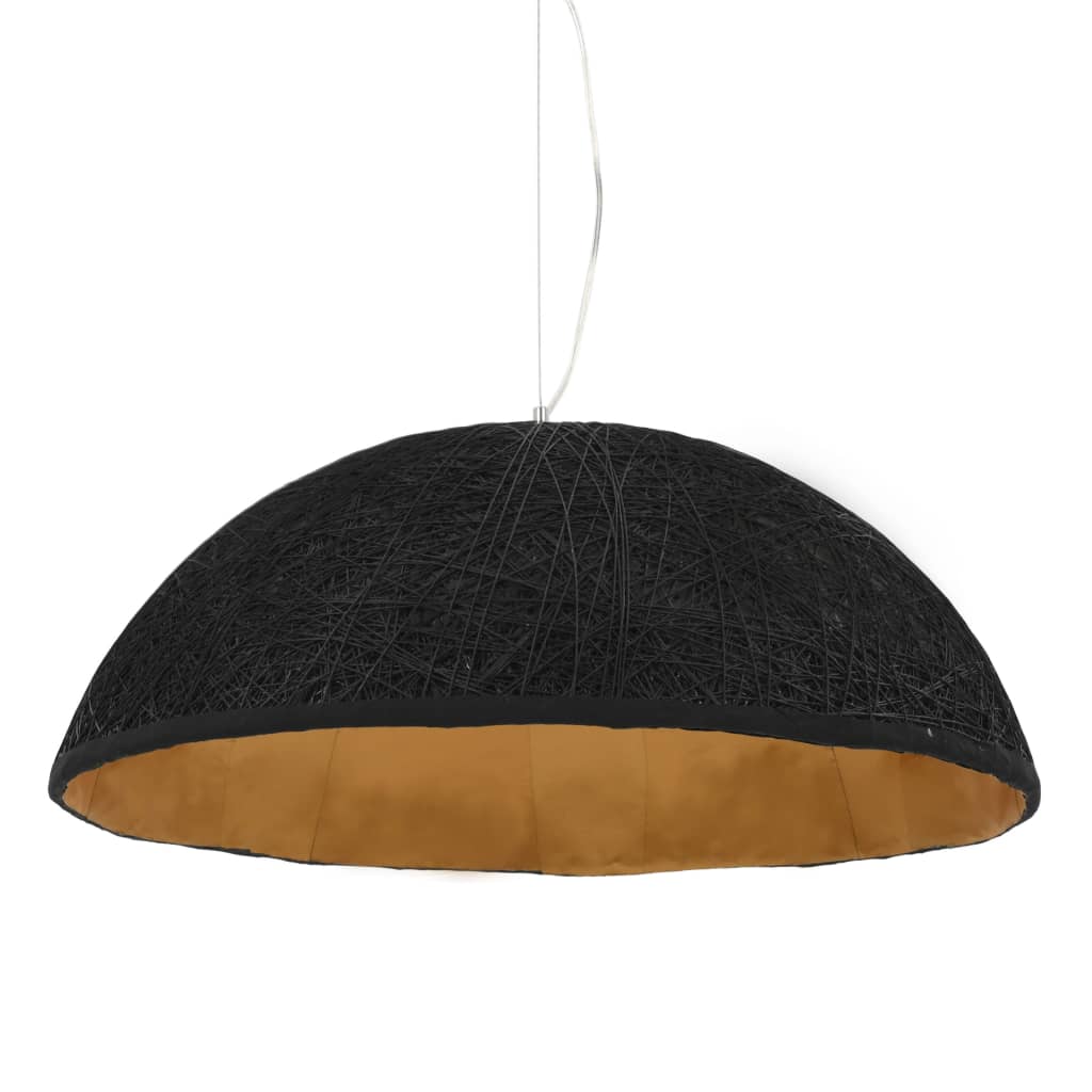 Lampada a Sospensione Nera e Oro Ø70 cm E27