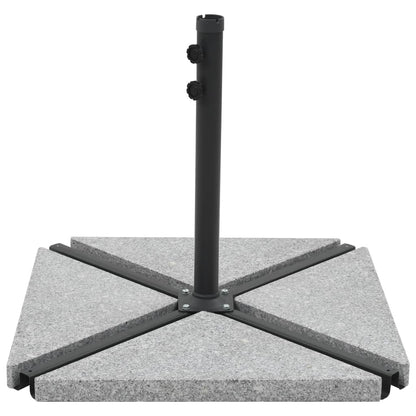 Piastre per Parasole 4 pz in Granito Triangolare 60 kg Grigio