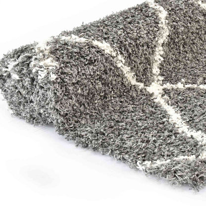 Tappeto Traliccio Grigio 230 x 160 cm Polipropilene