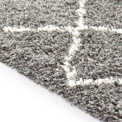 Tappeto Traliccio Grigio 230 x 160 cm Polipropilene