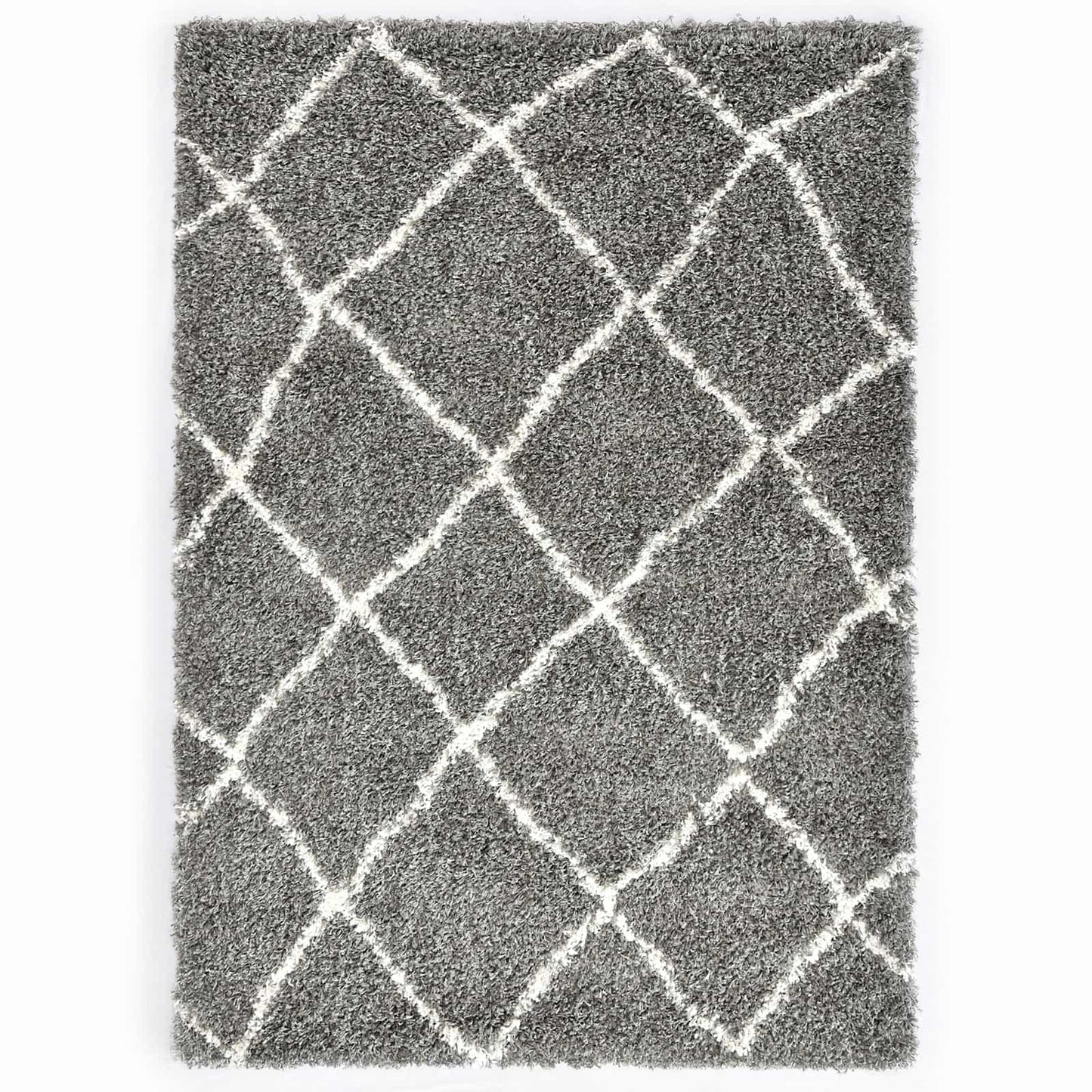 Tappeto Traliccio Grigio 230 x 160 cm Polipropilene