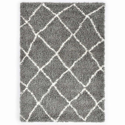 Tappeto Traliccio Grigio 230 x 160 cm Polipropilene